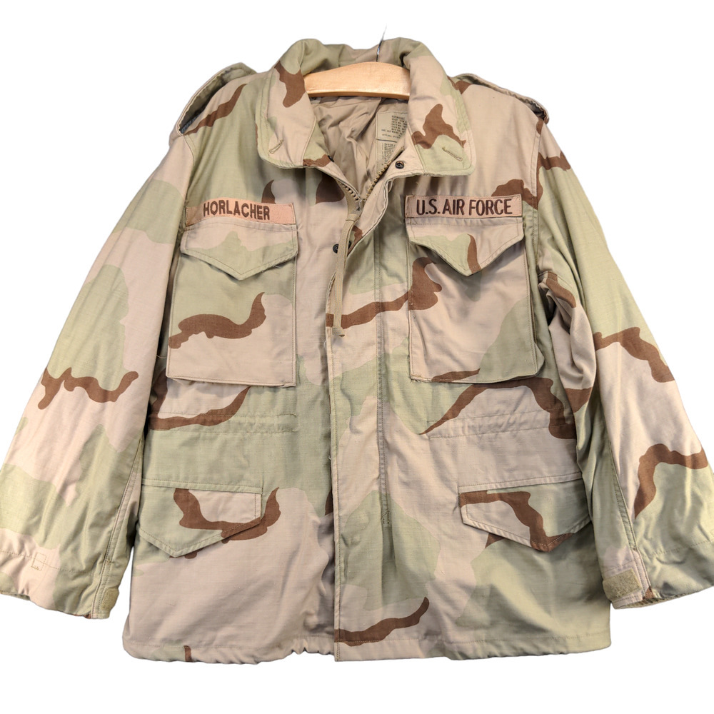 U.S. Air Force Men's Cold Weather Class 4 Field Coat Desert Camouflage M Short